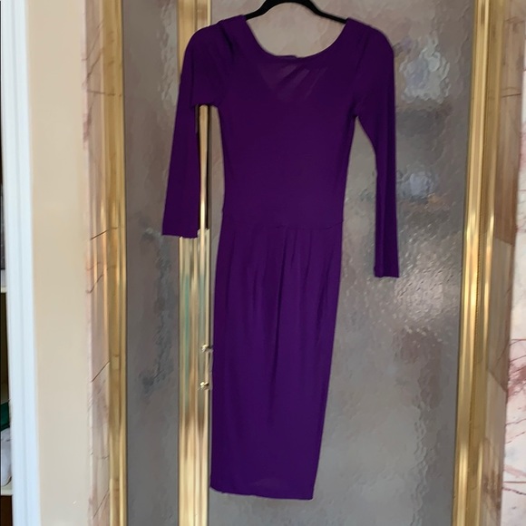 Purple dress size 0Halston - Picture 1 of 5
